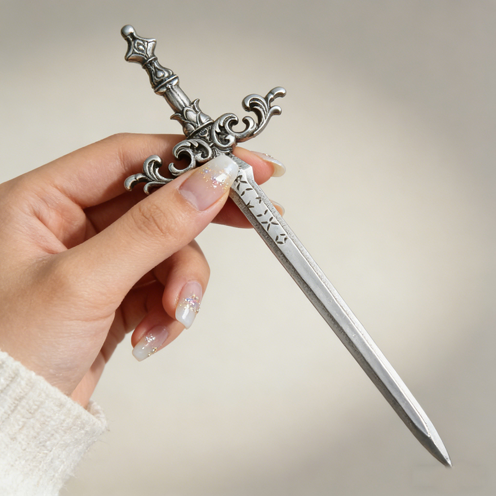 1pc Silver-Tone Sword Hair Sti – обзор и цена Tech Accessories For Women