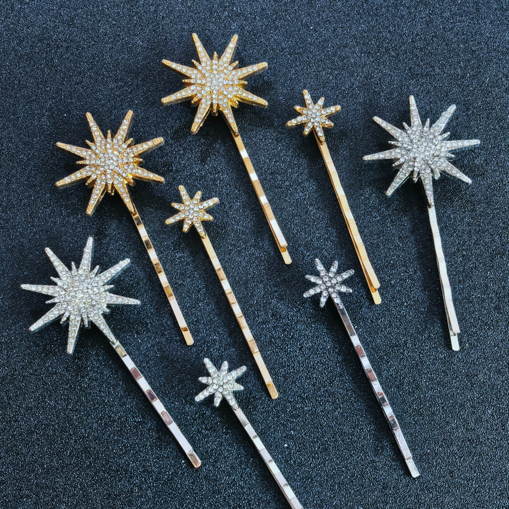 3/4 pcs set Crystal Star Hairp – обзор и цена Tech Accessories For Women
