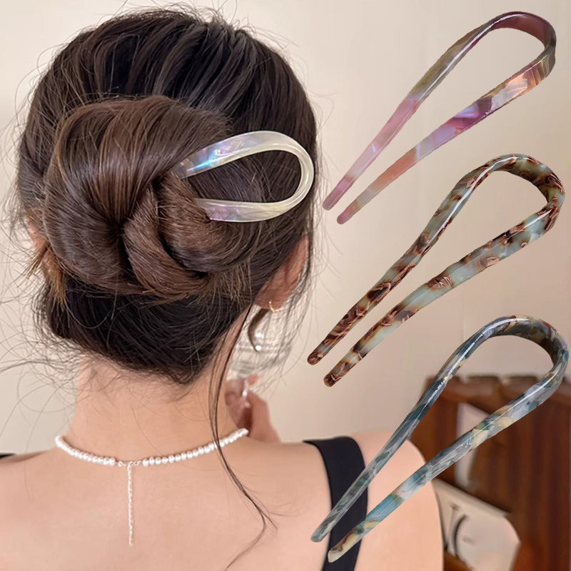U-Shaped Hair Sticks Acetate A – обзор и цена Tech Accessories For Women